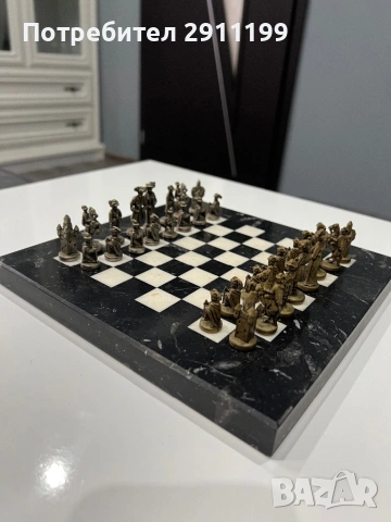 Красив антикварен шах, снимка 7 - Шах и табла - 54266326