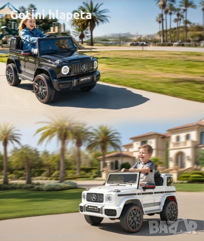 Акумулаторен джип Mercedes G 63 AMG 4X4 Premium 12V/9Ah,120W, снимка 7 - Детски велосипеди, триколки и коли - 54995915