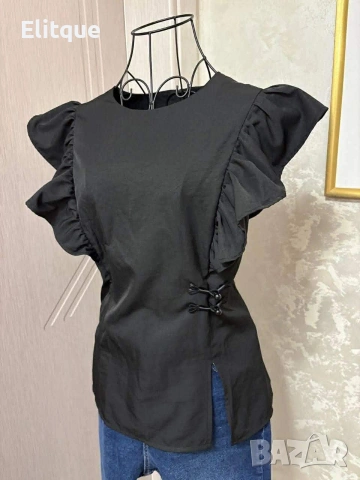 топ с красиви ръкави , снимка 2 - Корсети, бюстиета, топове - 54376515