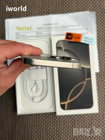 36М ГАРАНЦИЯ❗️ iPhone 16 Pro MAX Лизинг от 30€/мес Natural Titanium❗️КАТО НОВ❗️256GB❗️, снимка 8 - Apple iPhone - 55395262