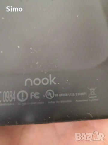 Електронен четец Nook bnr v350 с подсветка, снимка 3 - Друга електроника - 54503931