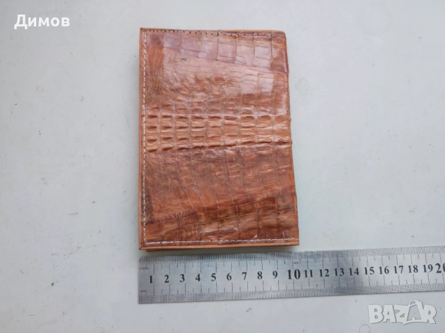 Крокодилска кожа Портфейл портмоне Естествена кожа, снимка 3 - Други ценни предмети - 54075304