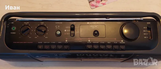 Двукасетъчен радиокасетофон SANYO, снимка 4 - Радиокасетофони, транзистори - 55466804