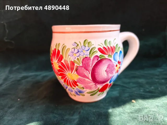 Ръчно изрисувана чешка керамика(Chodská keramika buclák) , снимка 10 - Декорация за дома - 55592423