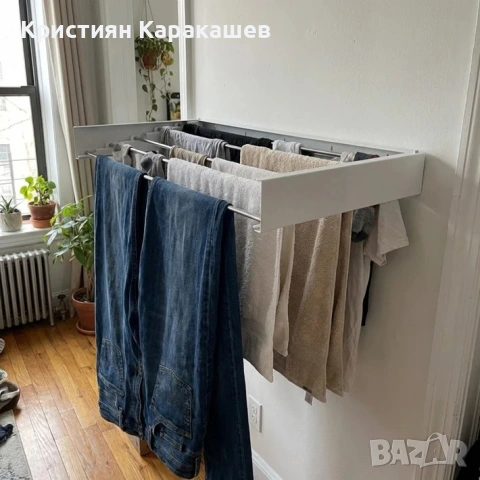 ПРОСТОР СУШИЛНИК ЗА ДРЕХИ БЯЛ, снимка 6 - Други стоки за дома - 54275808