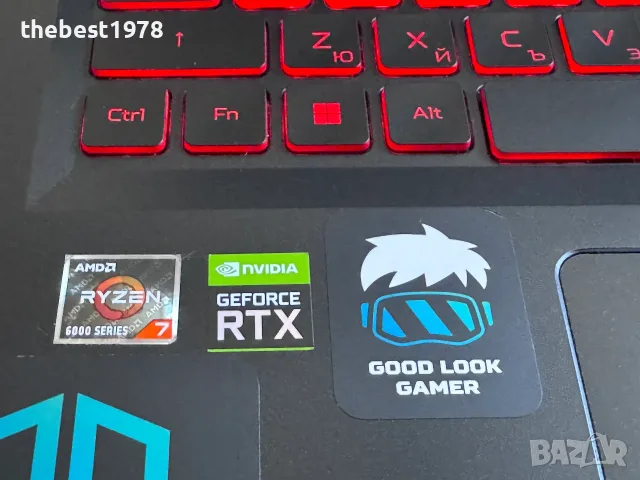17.3 2k 165Hz 3ms Acer Nitro`Ryzen 7-6800H/RTX 3050Ti/16GB DDR5/512GB NVMe/QHD 2560x1440, снимка 2 - Лаптопи за игри - 55445179
