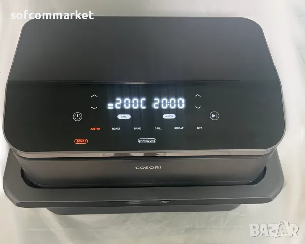 Смарт Еър фрайър Cosori Dual Blaze TwinFry 10L (TF101) – Много добро състояние, с Гаранция!, снимка 2 - Фритюрници - 55324762