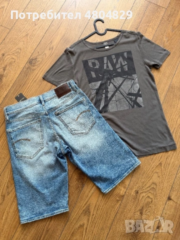 G-Star Raw Мъжки нови оригинални къси дънки, снимка 11 - Къси панталони - 54875003