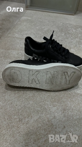 DKNY Сникърс N39 естествена кожа, употребявани, много добро състояние, снимка 5 - Дамски ежедневни обувки - 54377481