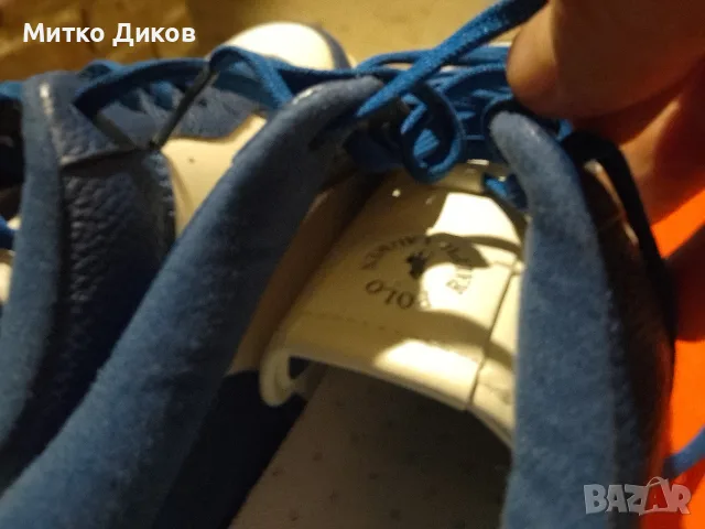 Polo Ralph Lauren BLAU LEATHER-MASTERS CRT-SK-LTL - JUNGEN UK 8 US 9 №42 стел. 27см ест..кожа марат., снимка 7 - Маратонки - 55605082