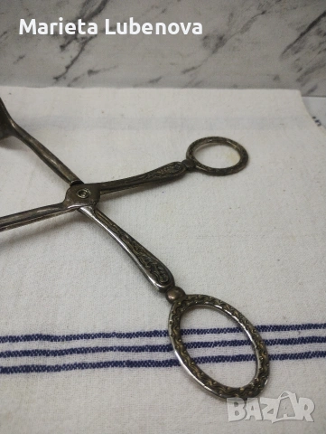 Много стилна посребрена щипка за сервиране, снимка 12 - Прибори за хранене, готвене и сервиране - 54284369