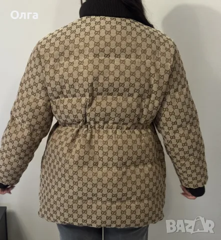 Продавам дамско зимно яке, Лукс, копие на Gucci, размер M, 200 евро, кальф, снимка 8 - Якета - 55667426