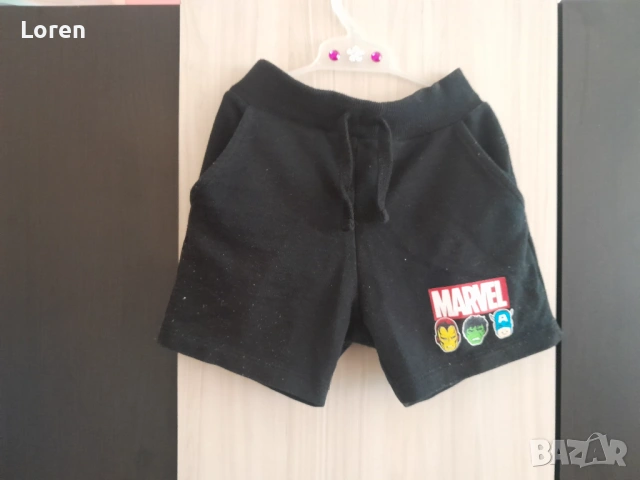 Къси детски панталонки плътна материя