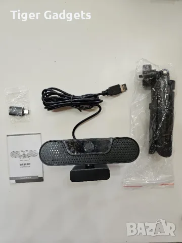 Уеб камера VIZOLINK W8GS 4K/1080P с автофокус, 4 микрофона и капаче за поверителност, снимка 9 - Камери - 55671118