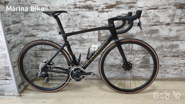 Карбонов шосеен велосипед без капли Specialized Tarmac SL7 S-Works RTP SRAM Red AXS Powermeter | 56