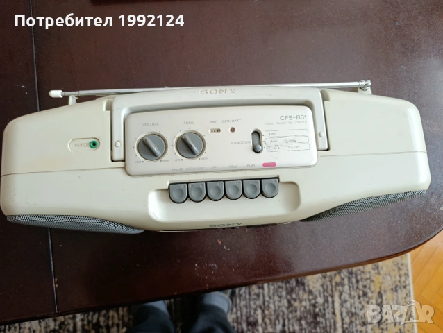 SONY - CFS B31, снимка 4 - Радиокасетофони, транзистори - 54275571