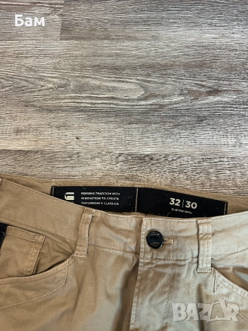 Оригинален мъжки панталон G-Star Raw размер 32/30, снимка 5 - Панталони - 55071744