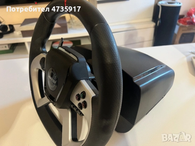 Геймърски волан Maxx Tech Pro FF Racing Wheel Kit (Force Feedback), снимка 2 - Други игри и конзоли - 54456597