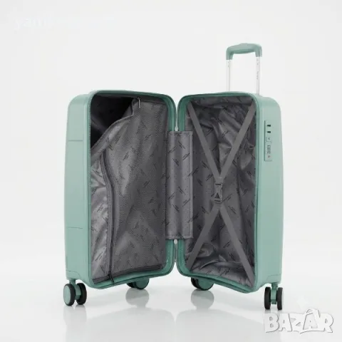 Куфар за ръчен багаж 55x40x23 PP 88001 – твърд куфар с 4 колела и TSA заключване , снимка 8 - Куфари - 55624480