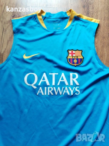 Nike Fc Barcelona Flash - страхотен мъжки потник М, снимка 3 - Тениски - 54416166
