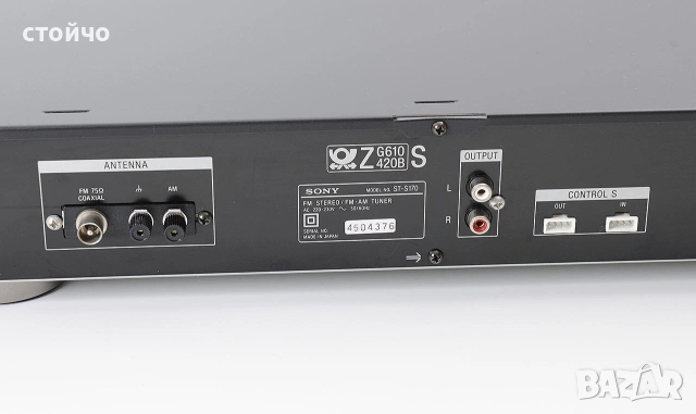 страхотен тунер сони, Sony st-s170v нов внос от Англия , снимка 3 - Ресийвъри, усилватели, смесителни пултове - 55151749