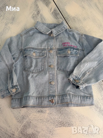 Дънково яке за момиченце Zara Disney, 4-5 години
