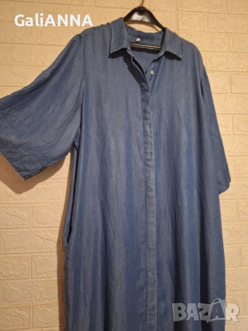 СТРАХОТНА  ДЪНКОВА РОКЛЯ HEMA 2XL-3XL, снимка 4 - Рокли - 54813472