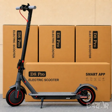 Електрическа тротинетка D8 Pro 350W | 31 км/ч, до 30 км пробег, APP, нова, снимка 12 - Велосипеди - 54856074