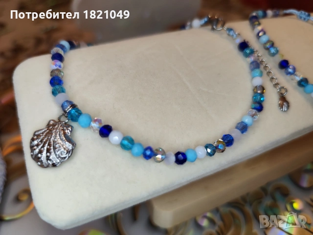 Комплект: гривна за глезен и ръка, снимка 6 - Гривни - 55053086