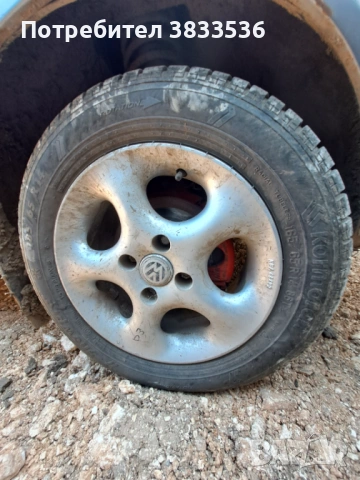 VW 4X100 ал.джанти със зимни гуми., снимка 7 - Гуми и джанти - 54274146