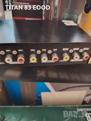 2-портов аудио/видео превключвател (AV Switch, снимка 2 - Друга електроника - 55434210