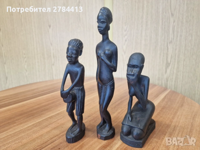 Лот Африкански фигури/дърворезба, снимка 5 - Статуетки - 54411169