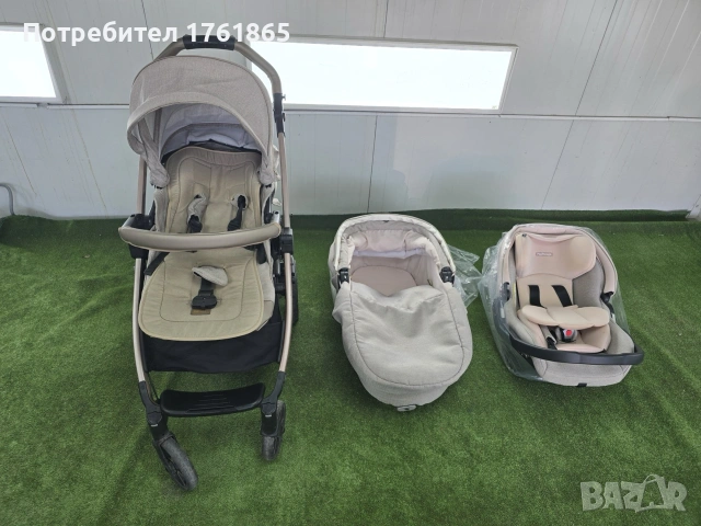 BOOK MODULAR SLК БЕБЕШКА КОЛИЧКА 3 В 1 MON AMOUR, снимка 3 - Детски колички - 55276863