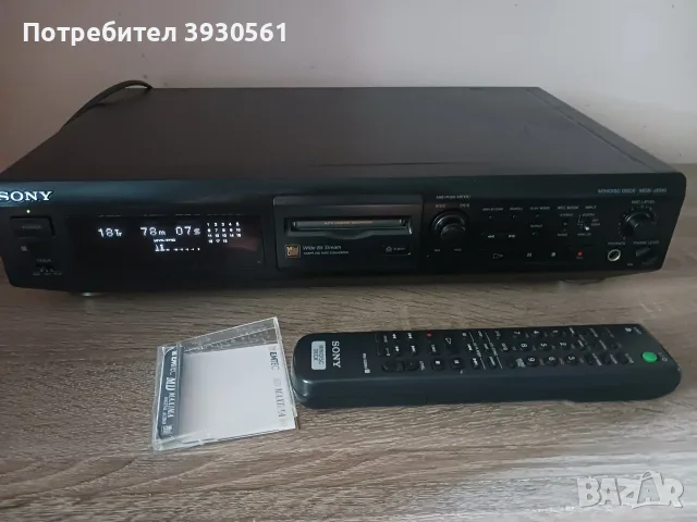 minidisc player recorder sony mds je510 с дистанционно