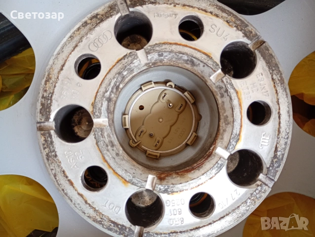 Оригинални джанти Ауди 17 цола 5/112 ЕТ 39 J8/  66.5, снимка 9 - Гуми и джанти - 52375112