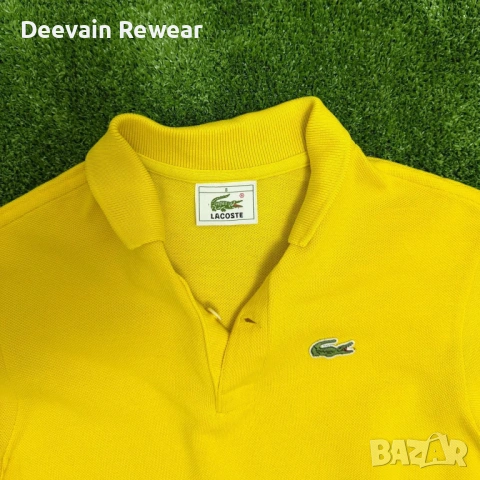 Детска тениска Lacoste - Жълта, снимка 3 - Тениски - 54610834