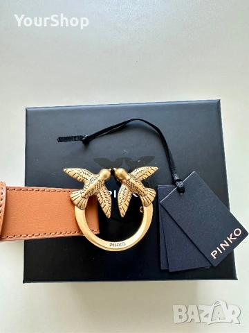 Колан Pinko в кафяв цвят, чисто нов, снимка 4 - Колани - 54048542