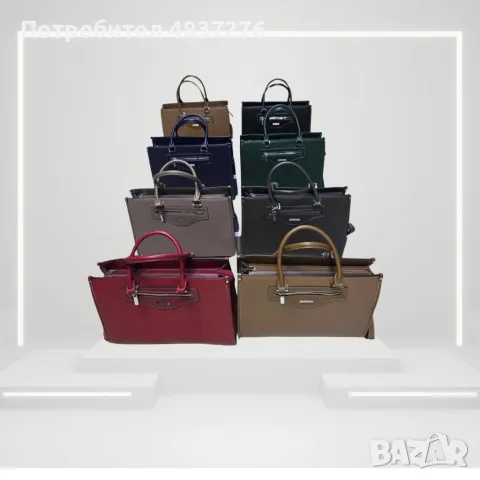 Класическа дамска чанта различни цветове, снимка 2 - Чанти - 55613414