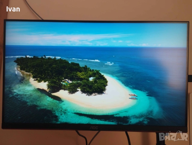 AOC Монитор - 2к Резолюция, 165hz , 24 Инча + Стойка за втори монитор