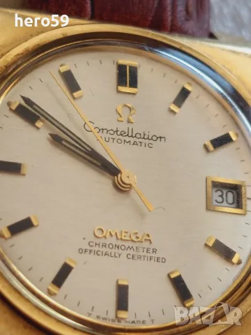 men's watch Omega constellation cal.1001/Омега Консталейшен хронометър 1969,злато стомана, снимка 11 - Мъжки - 55299961