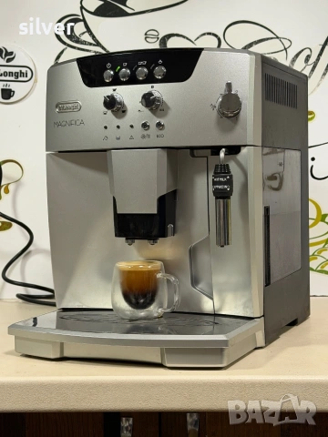 Кафемашина кафе автомат delonghi magnifica с гаранция, снимка 6 - Кафемашини - 54724593