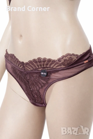 Дамско долнище Hunkemöller, размер M – бордо с дантела, снимка 2 - Бельо - 54516968