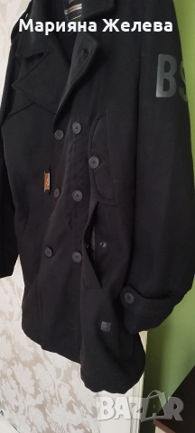 Мъжко елегантно палто,черно., снимка 2 - Якета - 54305525