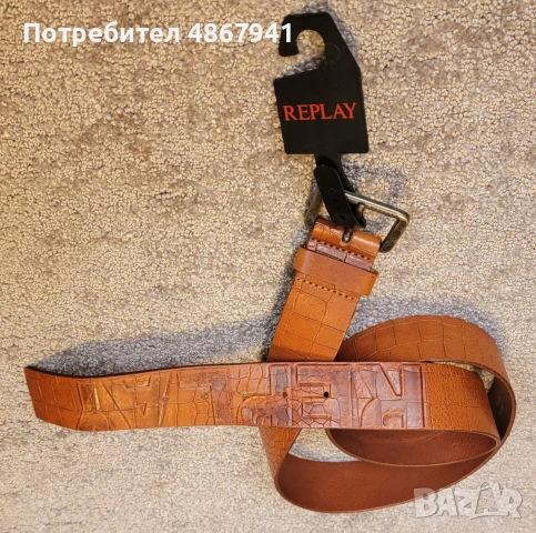 Нов оригинален колан от естествена кожа REPLAY