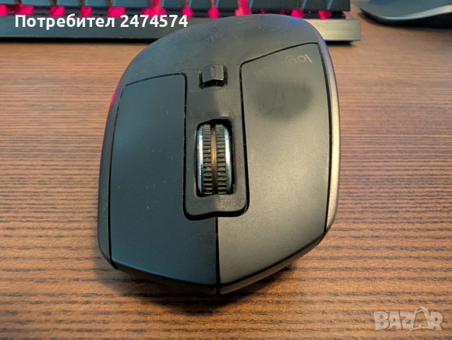 Професионална мишка LOGITECH MX MASTER в много добро състояние, снимка 5 - Клавиатури и мишки - 54392712