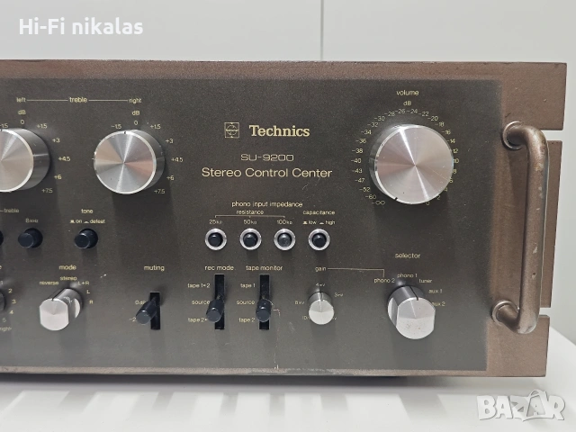 стерео контролен пред усилвател ретро Hi-Fi TECHNICS SU-9200, снимка 3 - Ресийвъри, усилватели, смесителни пултове - 54563031