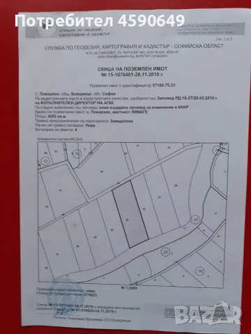 Продава ЗЕМЕДЕЛСКА ЗЕМЯ, с. Пожарево, област София град