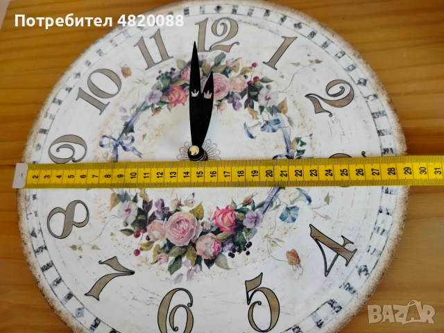 Стенен часовник РЪЧНА декорация, снимка 5 - Стенни часовници - 55240422