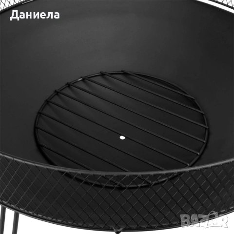 Метално градинско огнище Ø60 см с предпазна мрежа – За двор, градина и тераса, снимка 10 - Други стоки за дома - 54802324