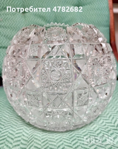 Кристална ваза, снимка 3 - Вази - 54389270